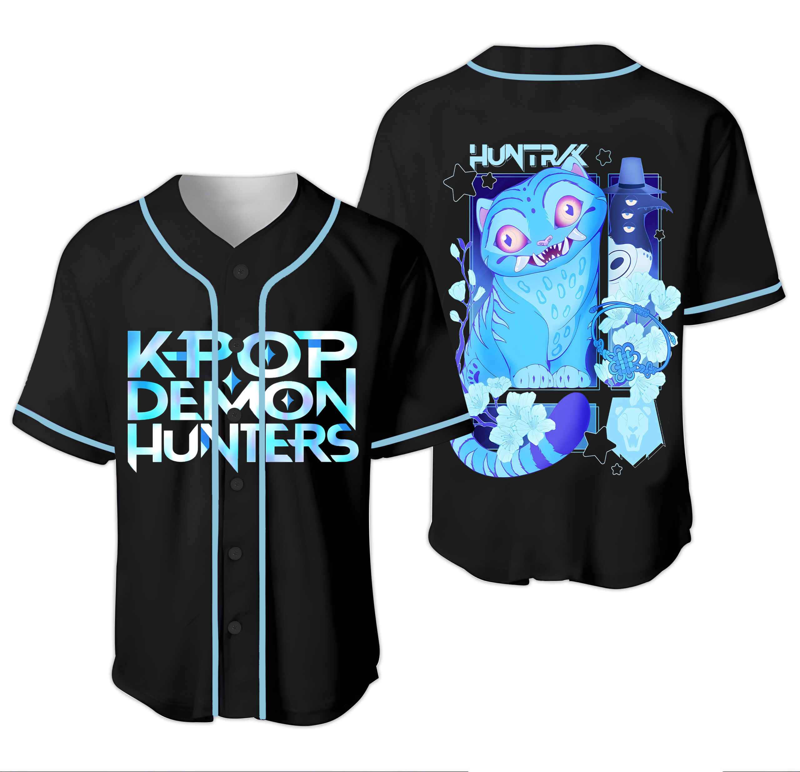 KPop Demon Hunters Derpy Tiger Baseball Jersey, Kpop Demon Hunters Baseball Shirt, Kpop Demon Hunters Merch | Adult & Kids Sizes