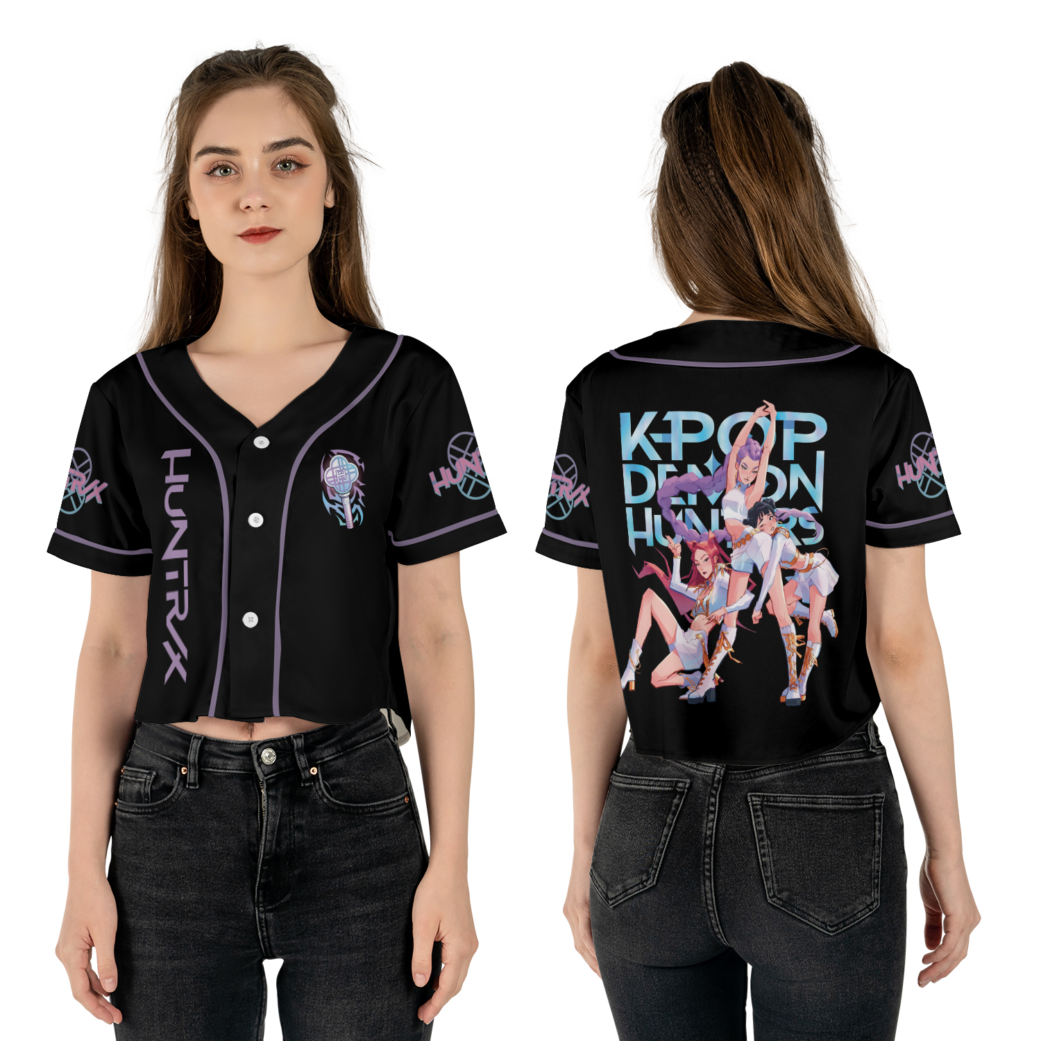 9 Mockup Crop top Baseball Jersey (Women)