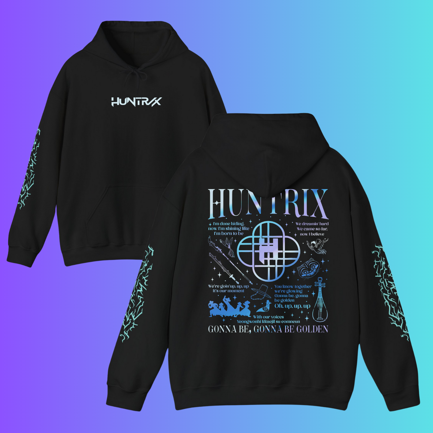 Huntrix Kpop Demon Hunters Sweatshirt/Hoodie, Kpop Demon Hunter Merch