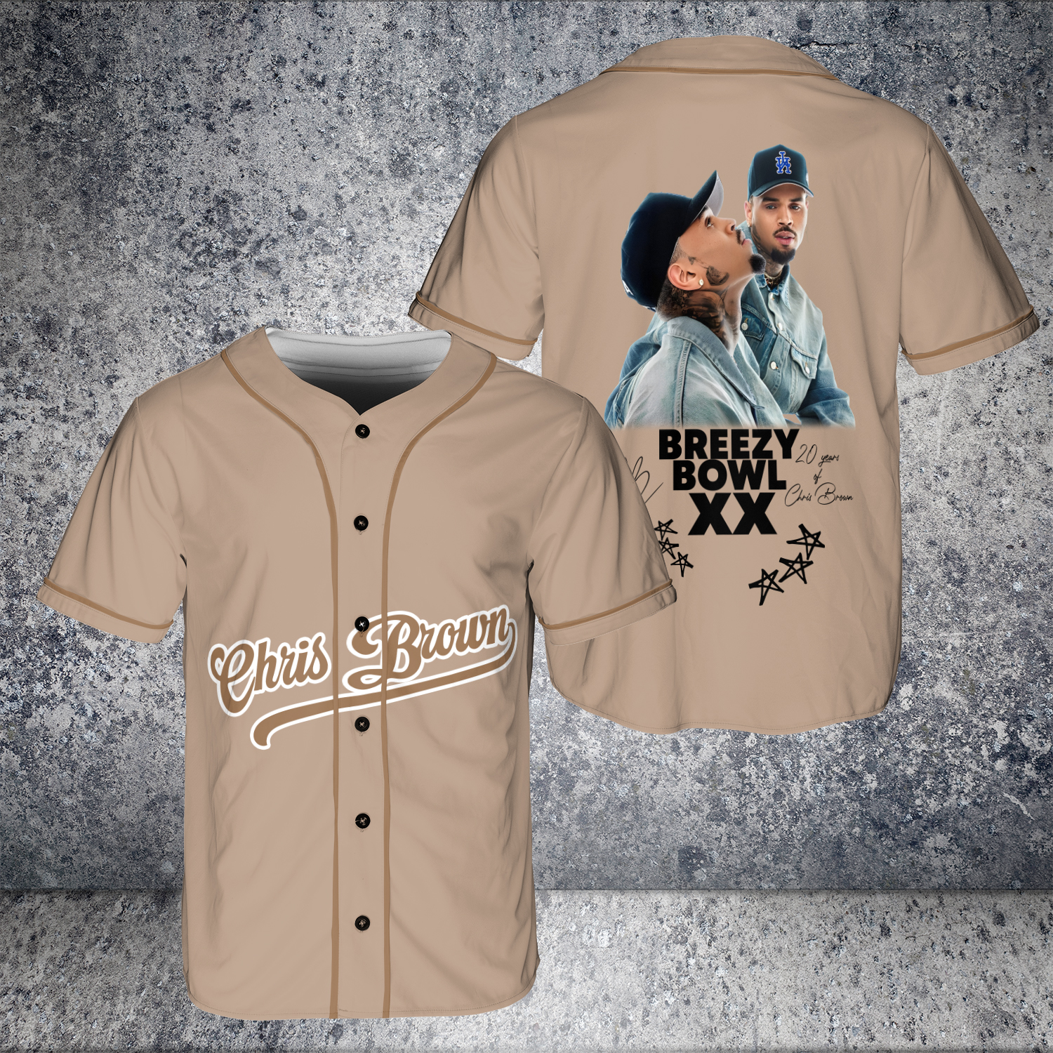 Breezy Bowl Baseball Jersey - Chris Brown Concert Merch