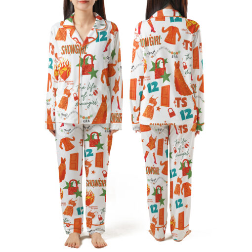 The Life Of A Showgirl Satin Pajamas - Disco Cowgirl Sleepwear