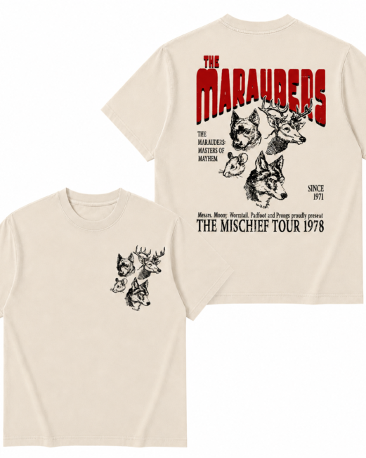 70s Wizards Marauders World Tour T-Shirt - Universal Vacation Pottery Tee Aesthetic ATYD - Subtle HP Shirts