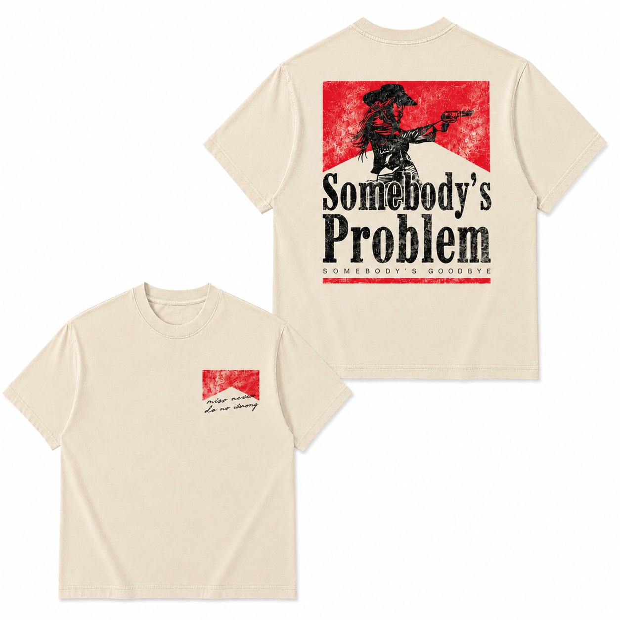 Somebody's Problem Vintage 90s Country Tee T-Shirt | Western Music Festival Shirt