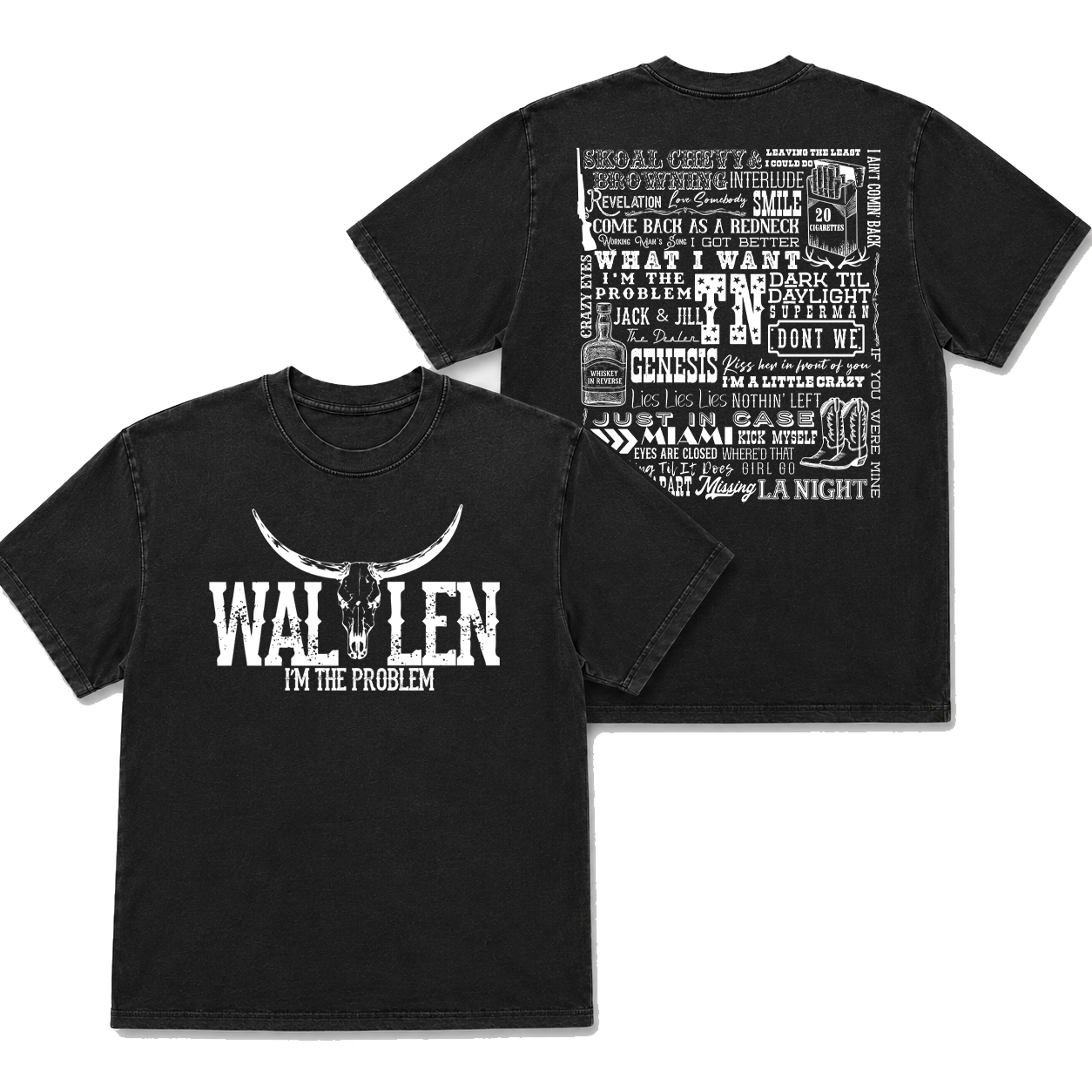 Wallen Concert Tee, Vintage Country Music Tops
