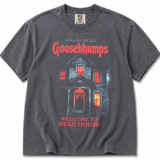 Halloween Goosebumps Comfort Colors Shirt, Vintage Haunted House Shirt