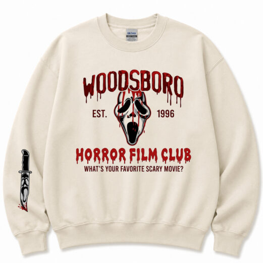 Woodsboro Horror Film Club Sweatshirt, Scream Sweatshirt