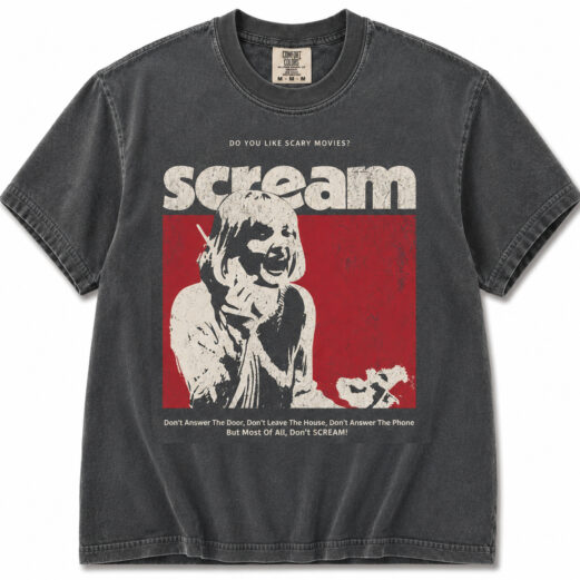 Comfort Colors Scream Horror Halloween Graphic Tee