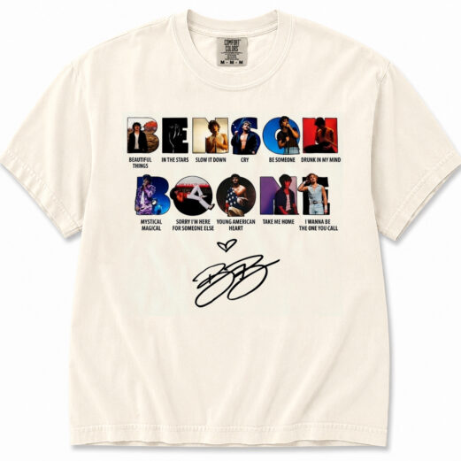 Vintage Benson Boone Wanted Man Tour 2026 Vintage T-Shirt Music Tour Tee