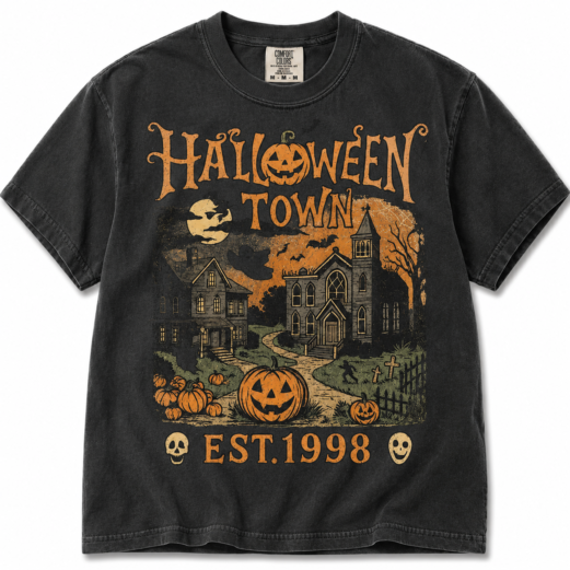 Halloweentown est 1998 Comfort Colors Tshirt  , Halloweentown University, Retro Halloweentown