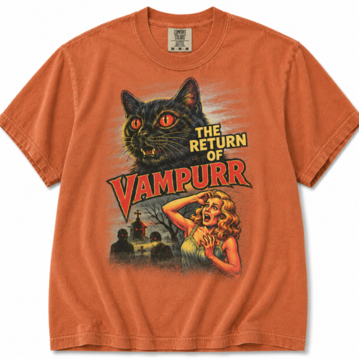 Halloween Cat Shirt, The Return Of Vampurr T-shirt