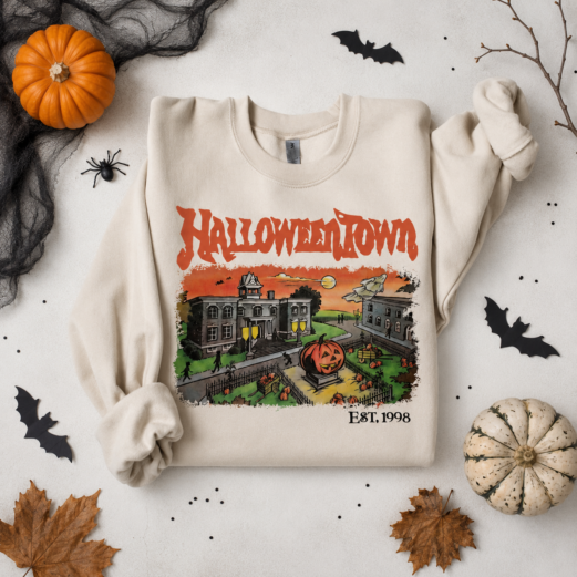 Halloweentown Est 1998 Sweatshirt, Halloweentown University, Retro Halloweentown Sweatshirt, Fall Sweatshirt, Halloween Sweatshirt