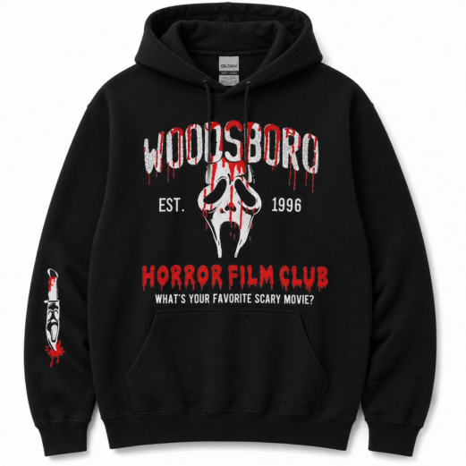 Woodsboro Horror Film Club Sweatshirt, Scream Sweatshirt