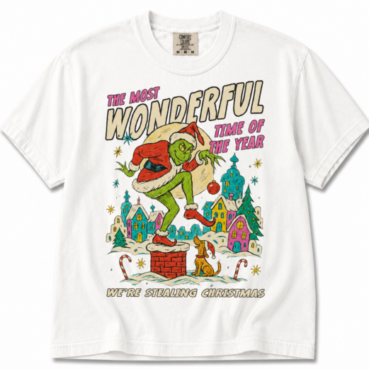 Grinch The Most Wonderful Time Of The Year Christmas Movie Shirt