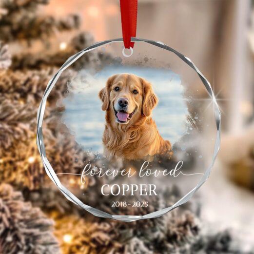 Custom Dog Ornament , Pet Memorial Ornaments, Pets Loss Keepsake