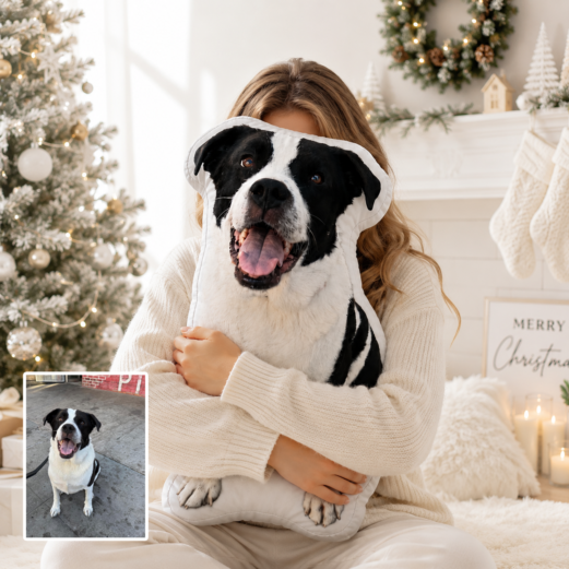 Custom Photo Shaped Pillow, Pet Memorial Keepsake, Personalized Cushion Gift