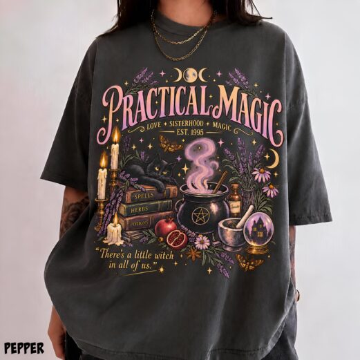 Comfort Colors Practical Magic 2 Shirt, Midnight Margaritas Tshirt, Owens Sisters Witchy Halloween Tee (Copy)